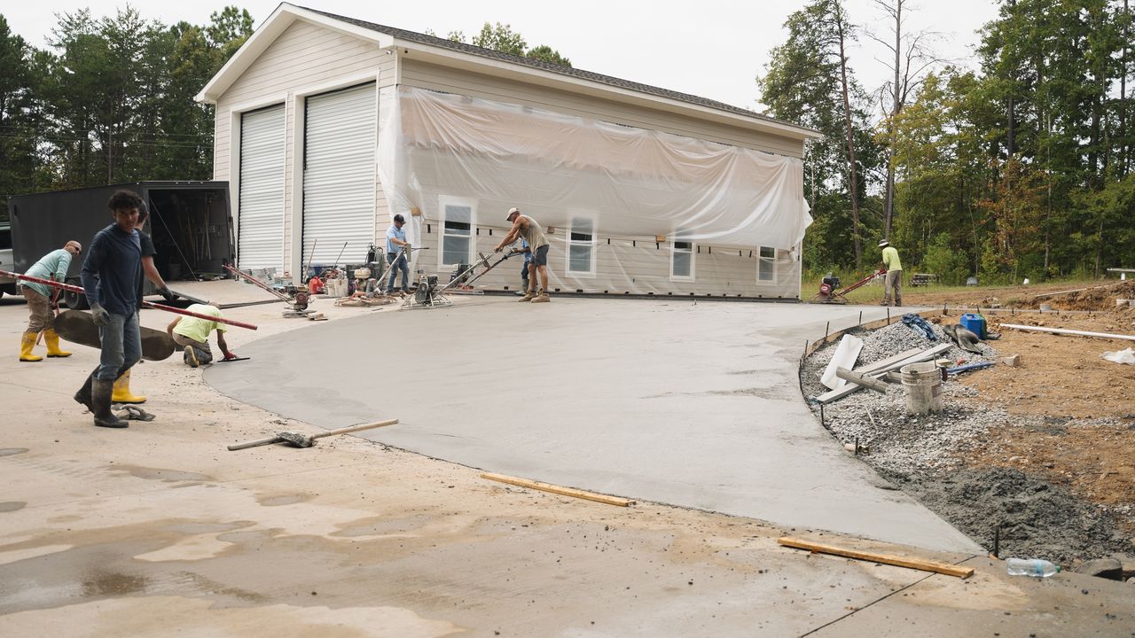 After concrete driveway installation in Chattanooga TN